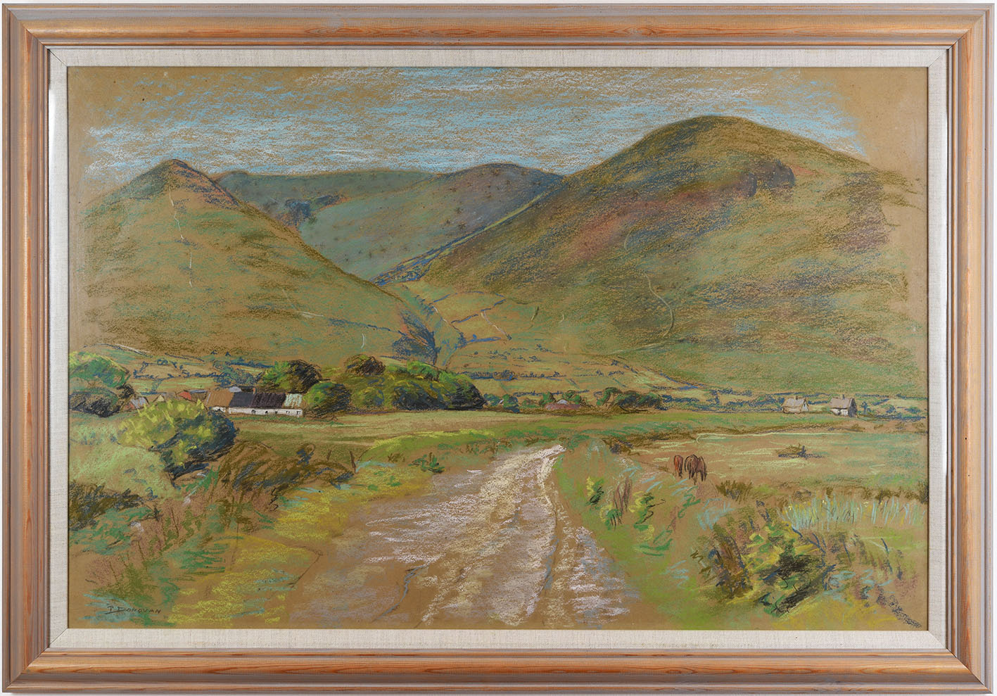 Donovan Phoebe – Mountain Landscape with Cottage